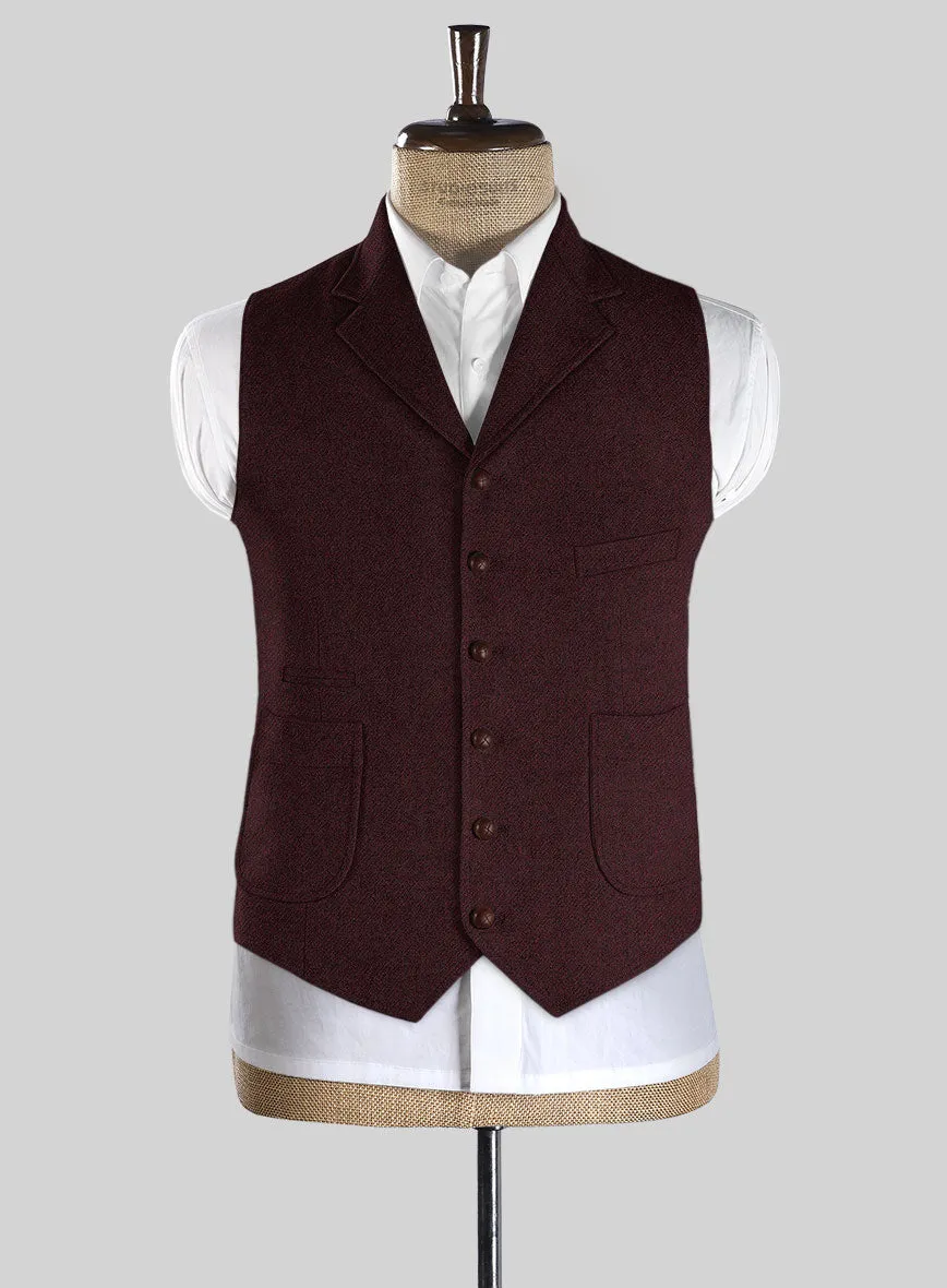 Highlander Sangria Tweed Hunting Vest