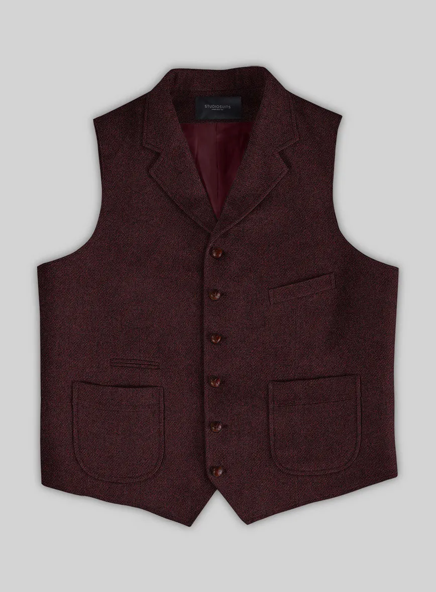 Highlander Sangria Tweed Hunting Vest