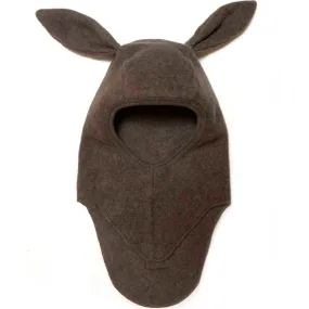 Huttelihut Bunbun Balaclava Cotton Fleece w. Rabbit Ears Brown