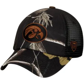 Iowa Hawkeyes TOW Black Realtree Camo Harbor Mesh Adjustable Snapback Hat Cap