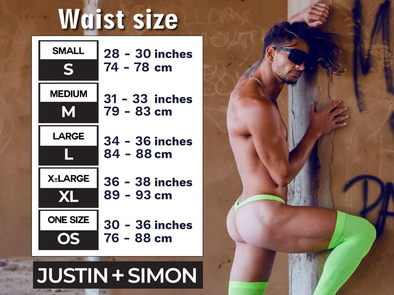 JUSTIN SIMON XSJBU02 Bulge Thongs Color Neon Green