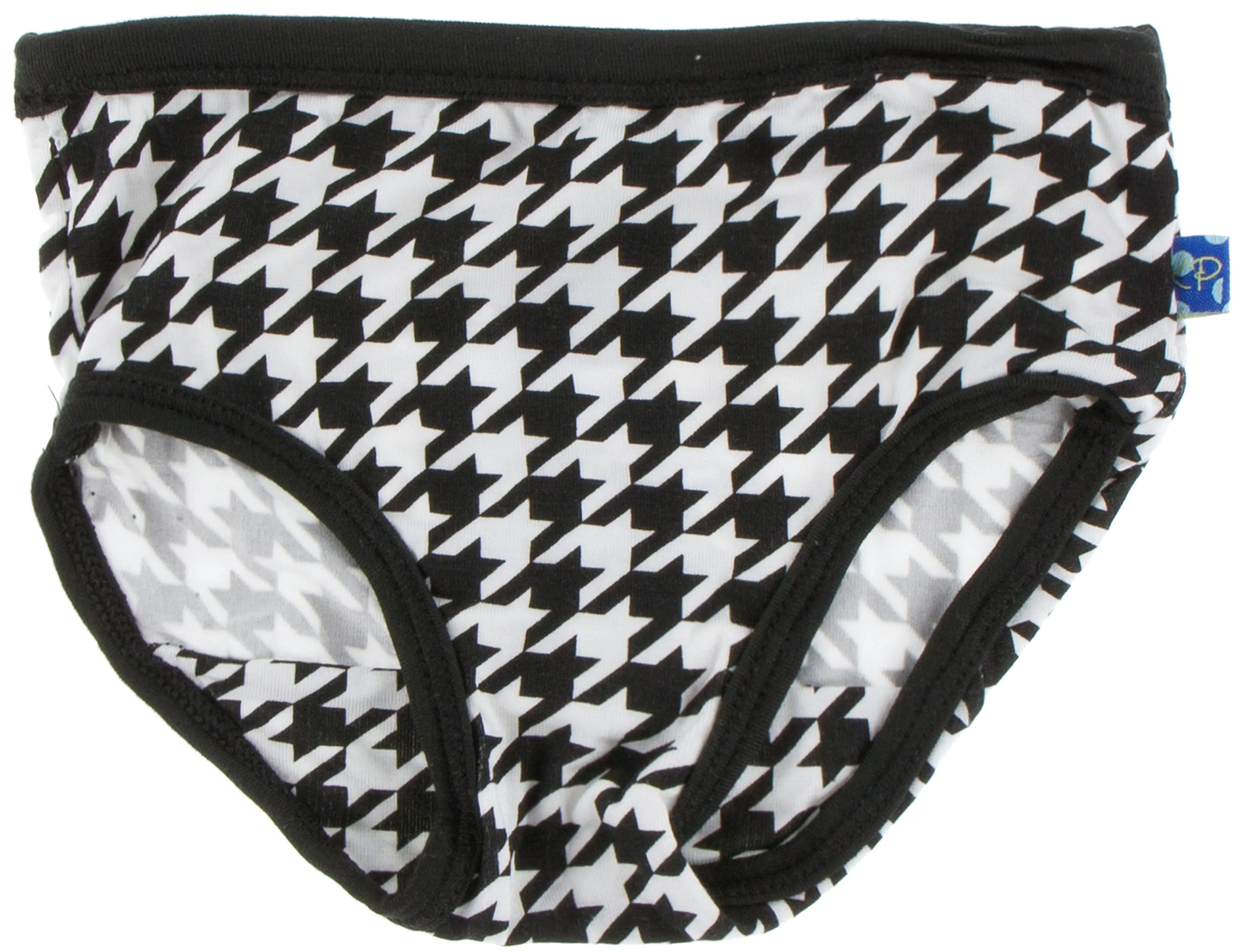 KicKee Pants Zebra Houndstooth & Umbrella and Rain Clouds Girl's Underwear Set-PRESALE