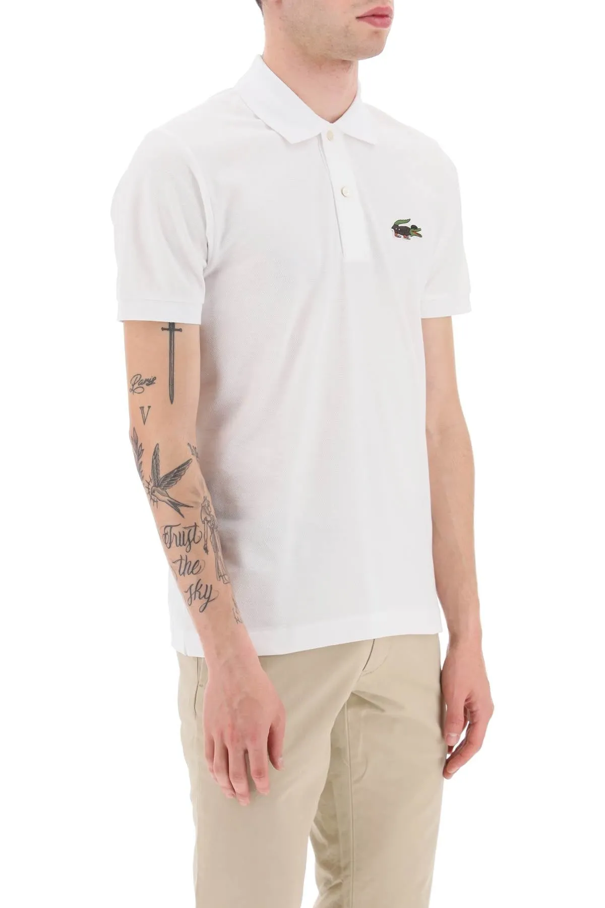 Lacoste netflix lupin polo shirt in organic cotton classic fit