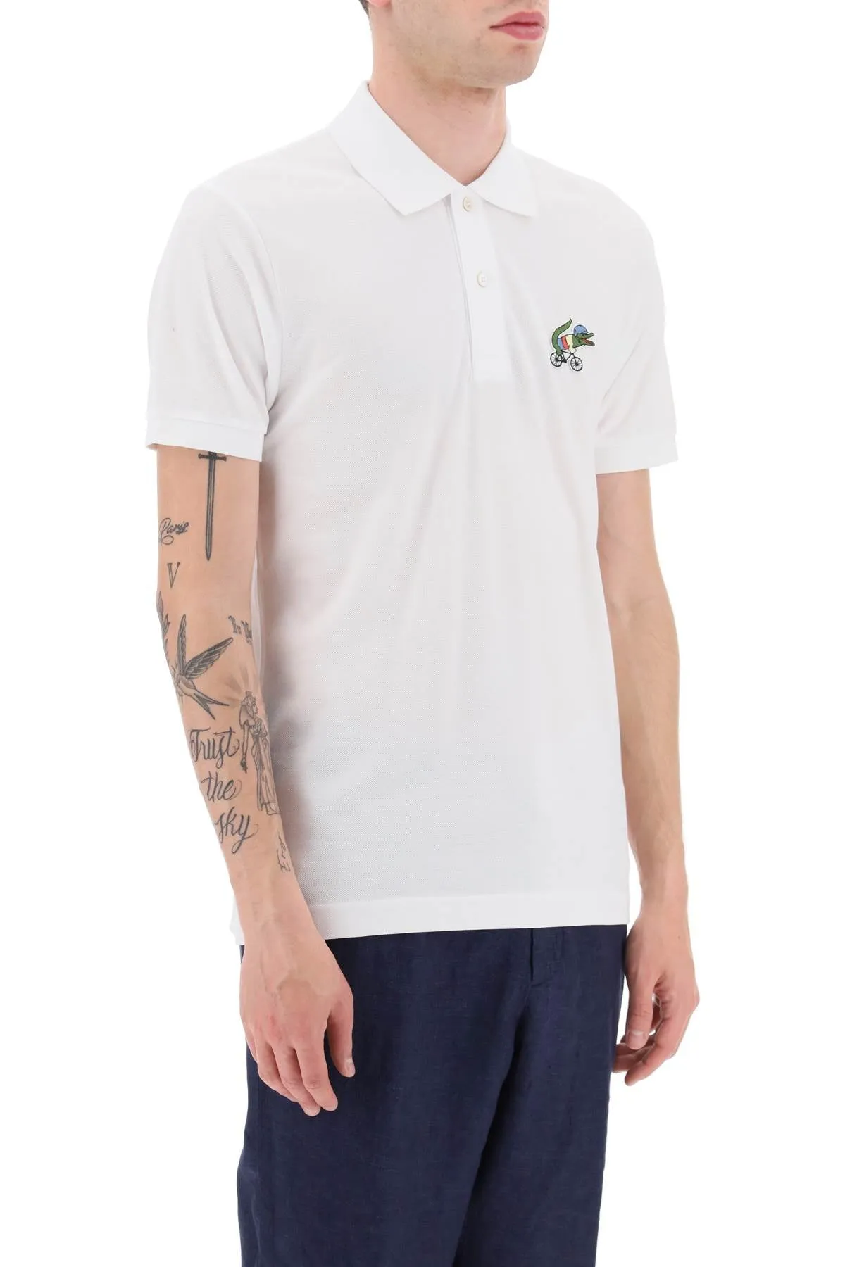 Lacoste netflix sex education polo shirt in organic cotton classic fit