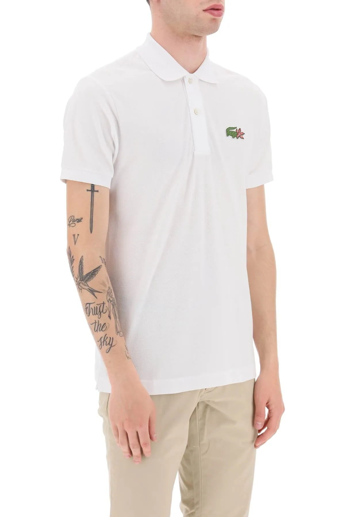 Lacoste netflix stranger things polo shirt in organic cotton classic fit