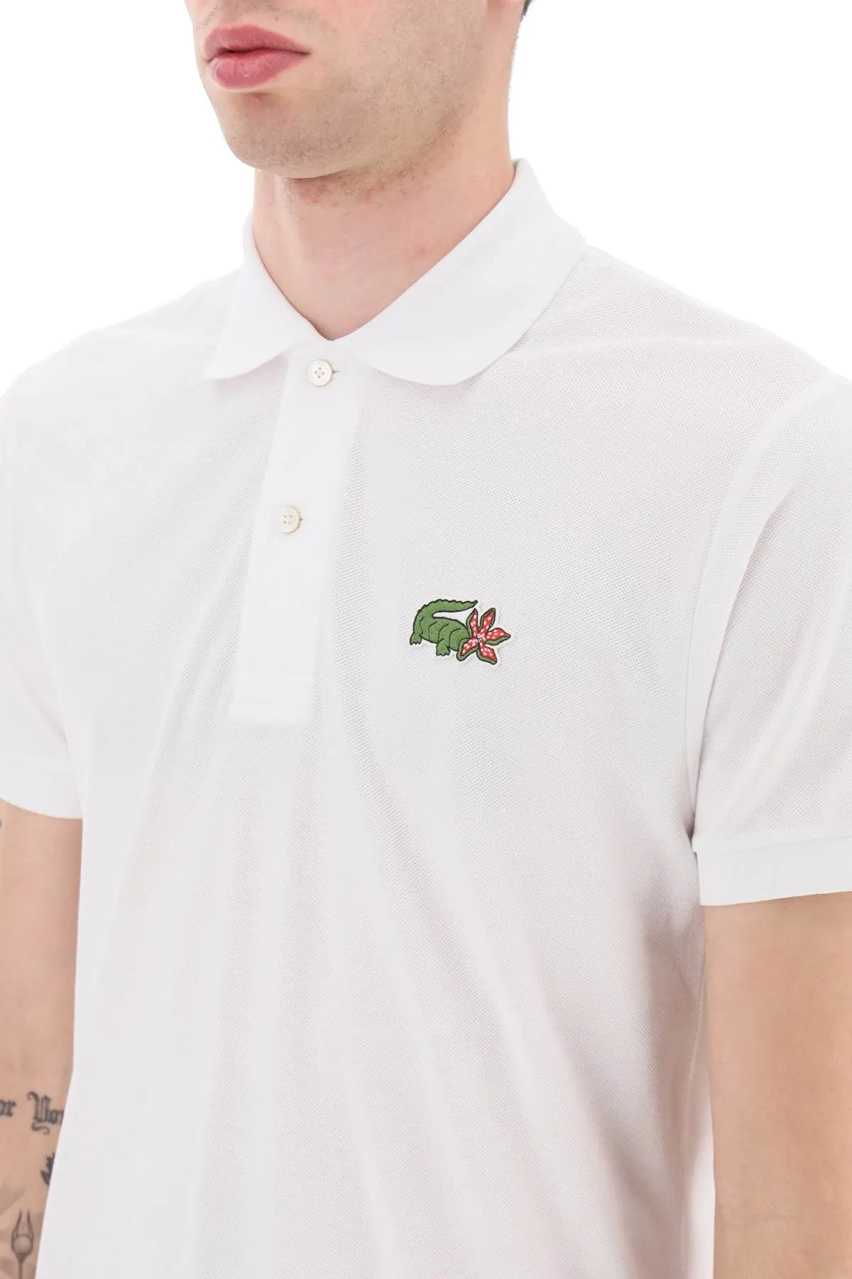 Lacoste netflix stranger things polo shirt in organic cotton classic fit