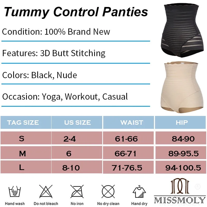 Ladies Butt Lifter Shapewear Hi-Waist Double Tummy Control Panties Waist Trainer Body Shaper Corset Underwear