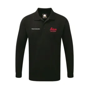 Leica ORN Black Heavy Weight Long Sleeved Polo