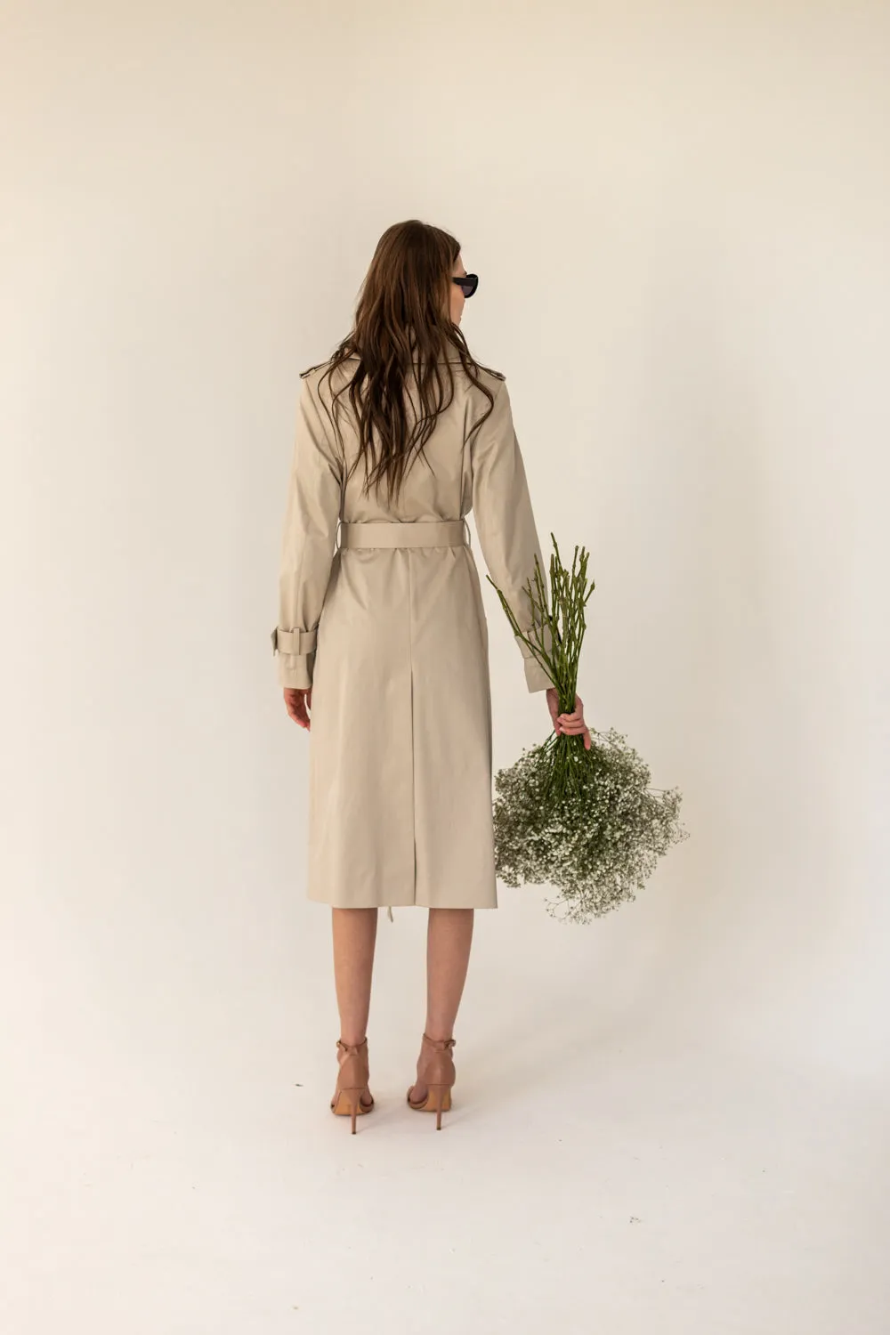 Light Beige Trench Coat