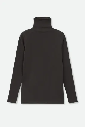 LONG SLEEVE TURTLENECK IN PIMA COTTON STRETCH