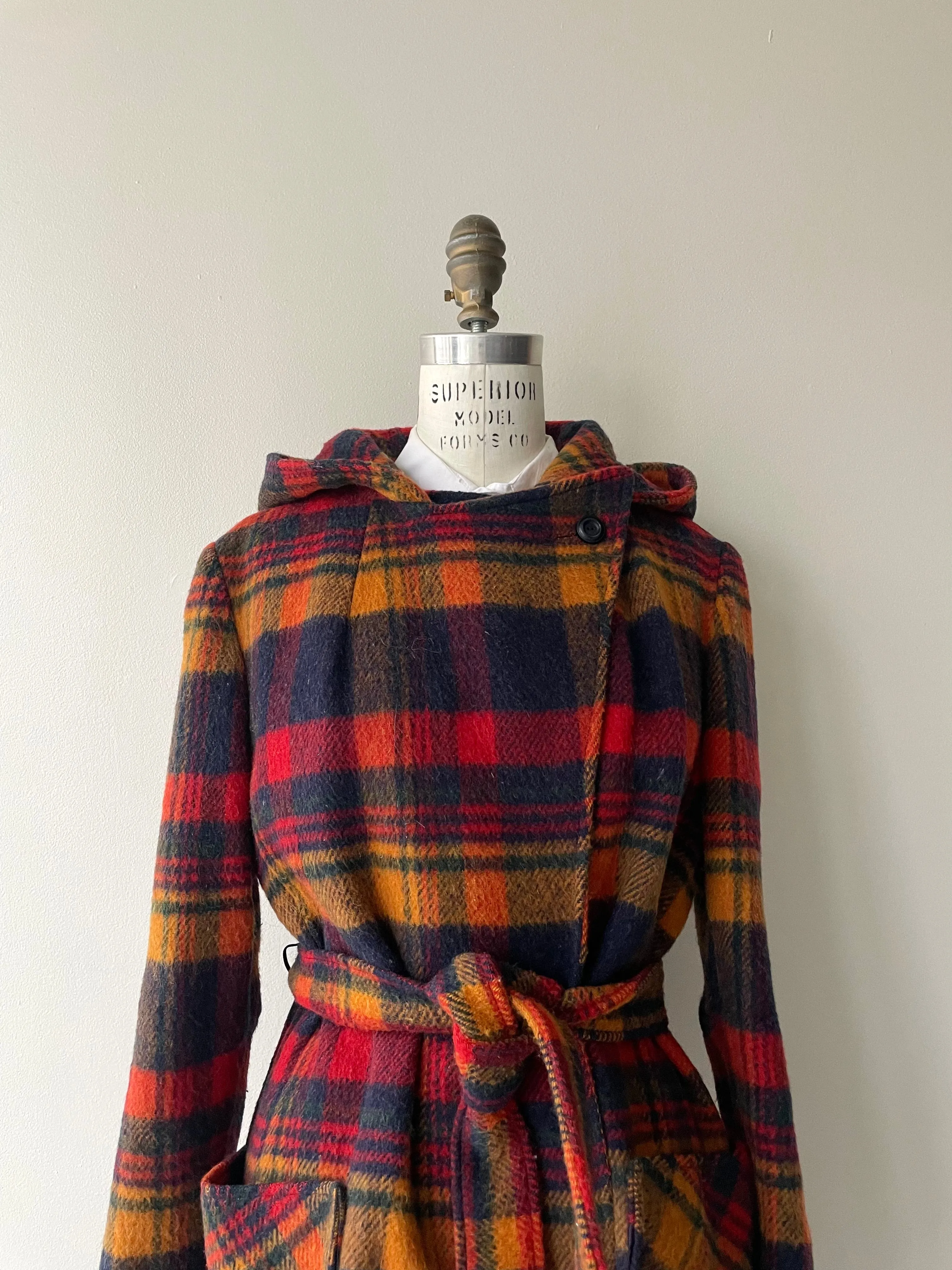 Longford Wool Tartan Coat | 1970s