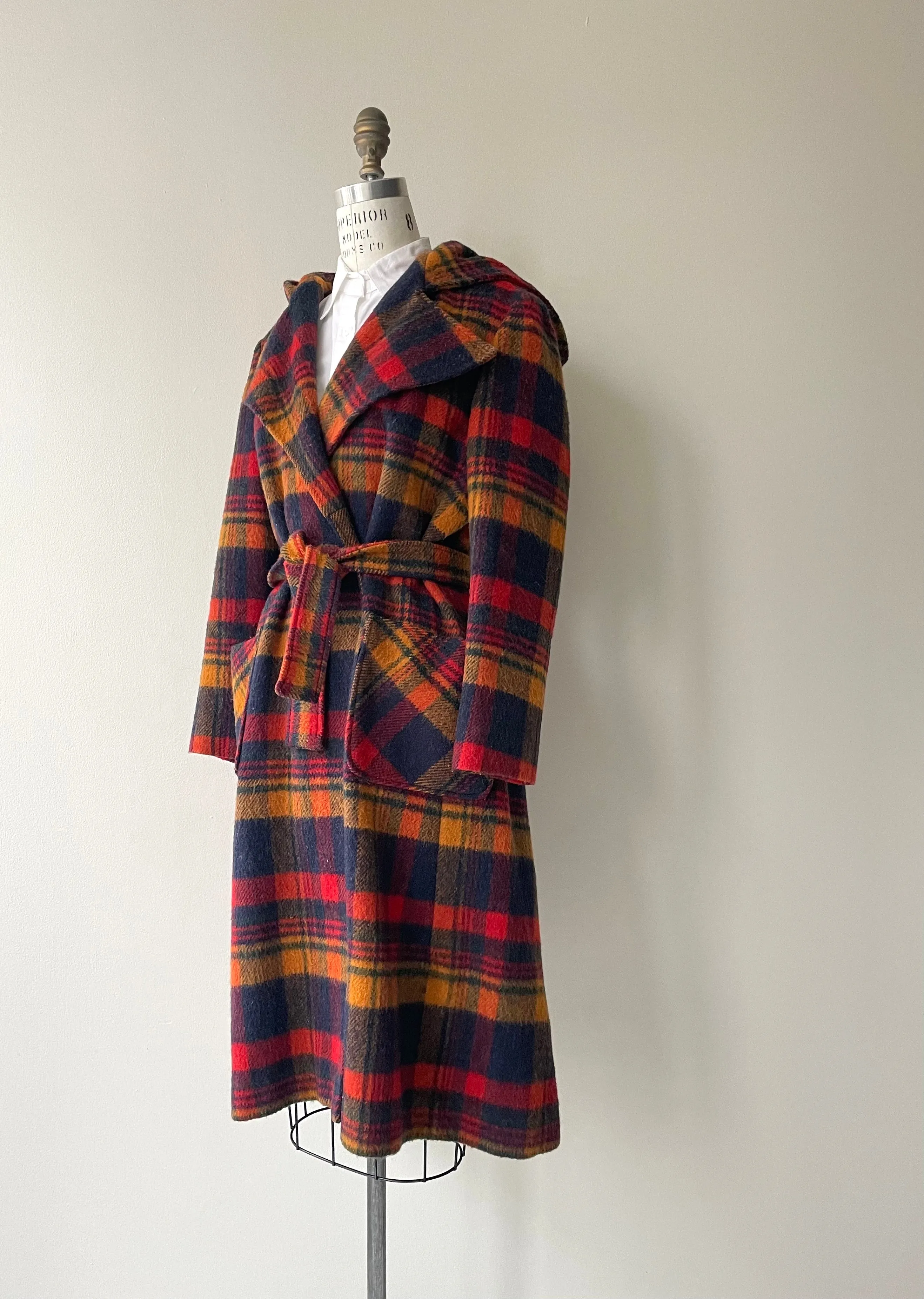 Longford Wool Tartan Coat | 1970s