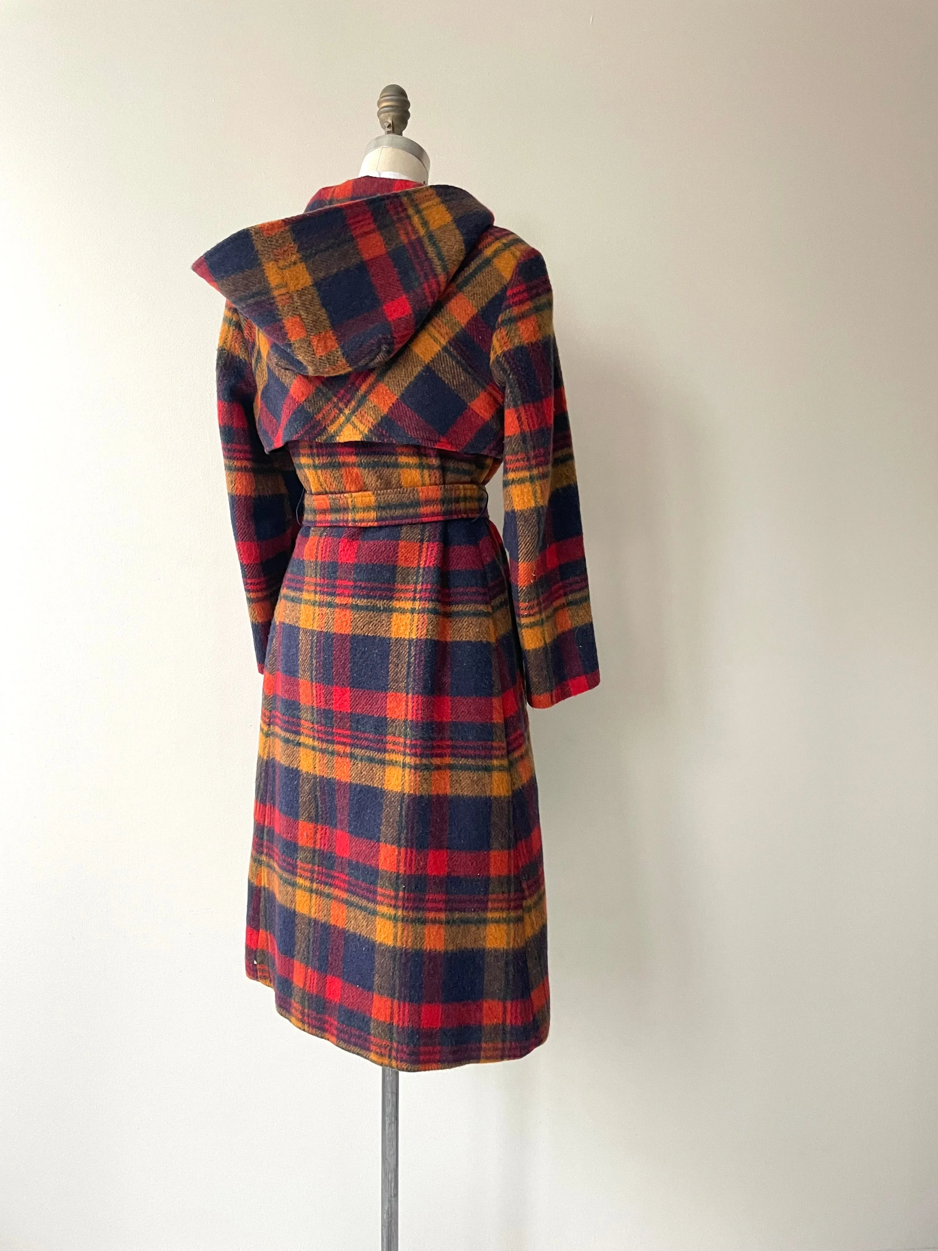 Longford Wool Tartan Coat | 1970s