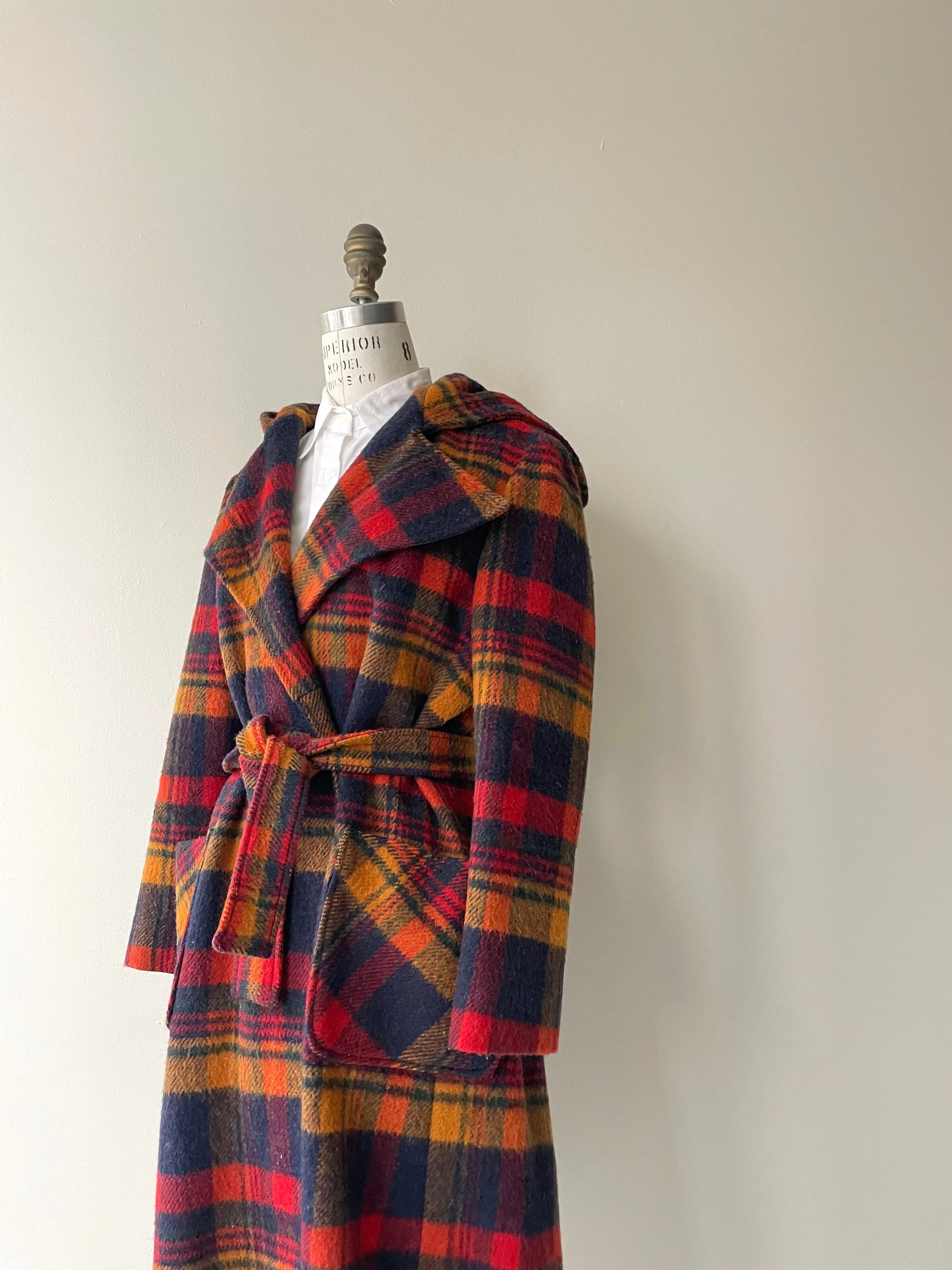 Longford Wool Tartan Coat | 1970s