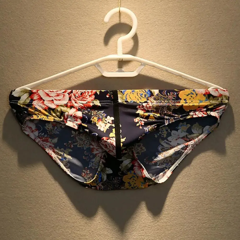 Low Waist Nylon Floral Brief