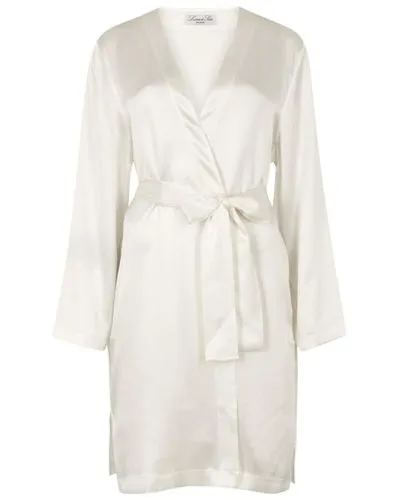 Luna Di Seta Basic Seduction Silk Robe (Ivory)