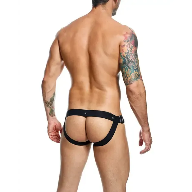 Male Basics Dngeon Snap Jockstrap Black O/s