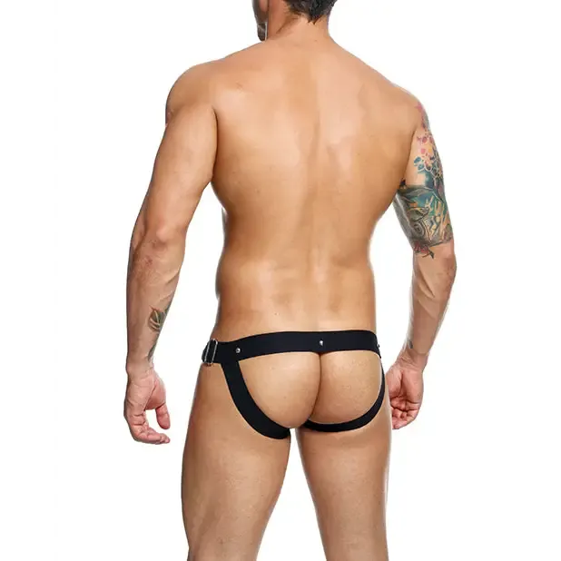 Male Basics Dngeon Snap Jockstrap Black O/s