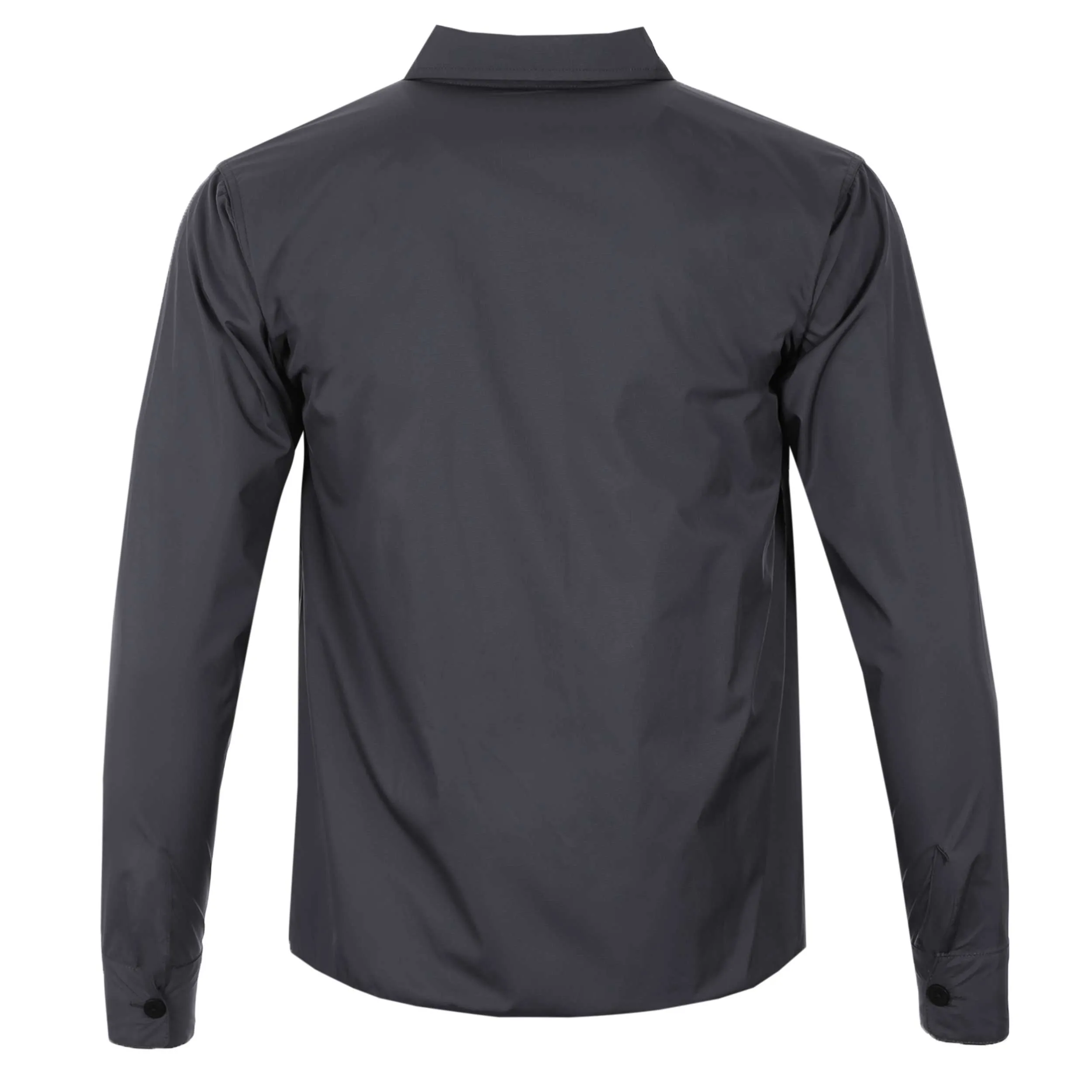 Marai Ripstop Nylon Overshirt in Dark Grey