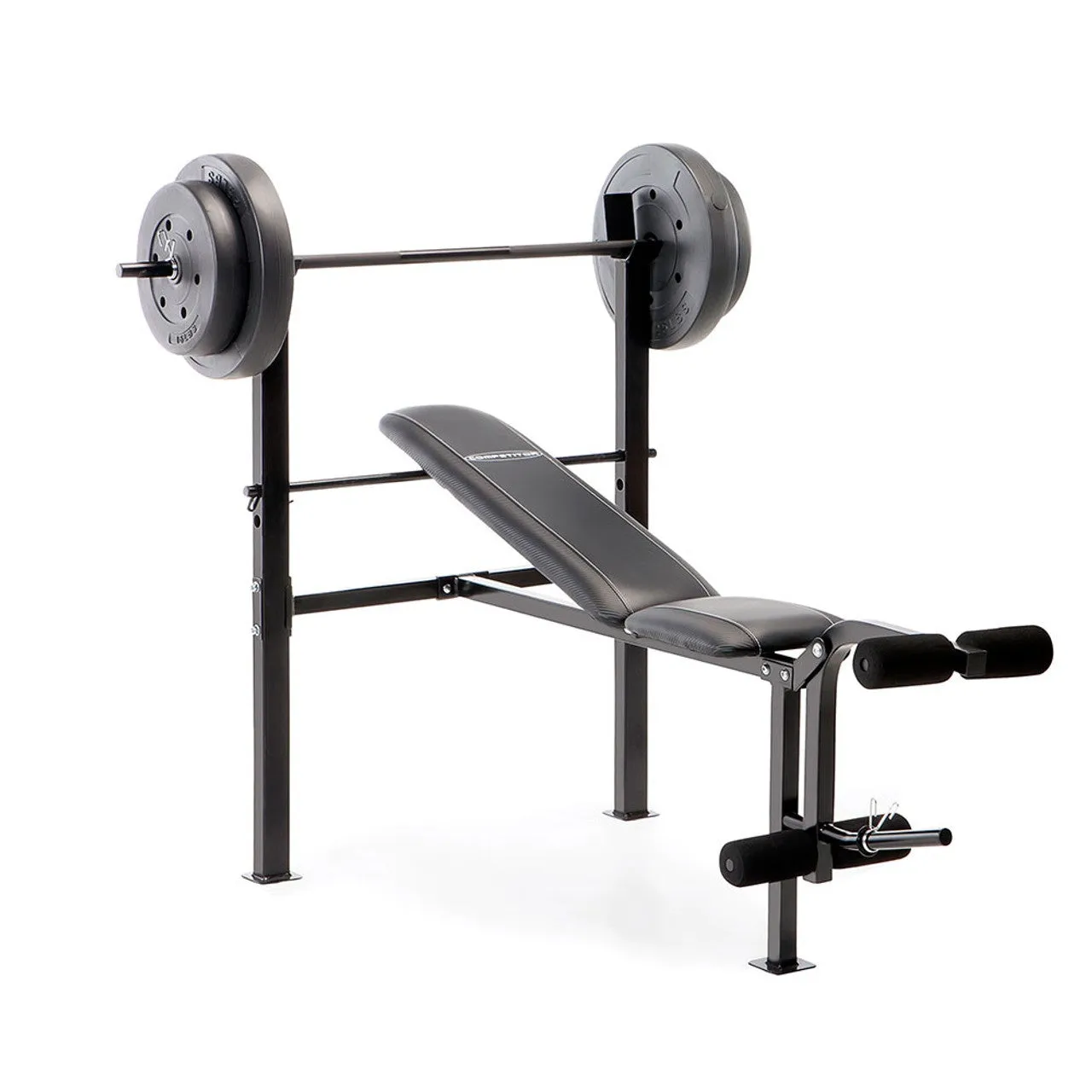 Marcy Standard Adjustable Bench with 80 lb. Weight Set  Competitor CB-20111