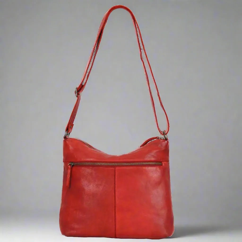 MET Three Chamber Leather Handbag