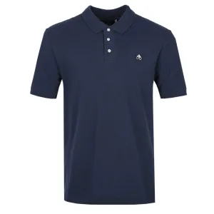 Moose Knuckles Pique Polo Shirt in Navy