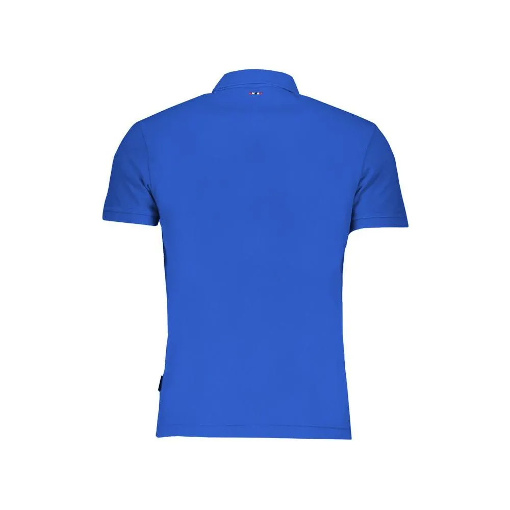 Napapijri Blue Cotton Polo Shirt