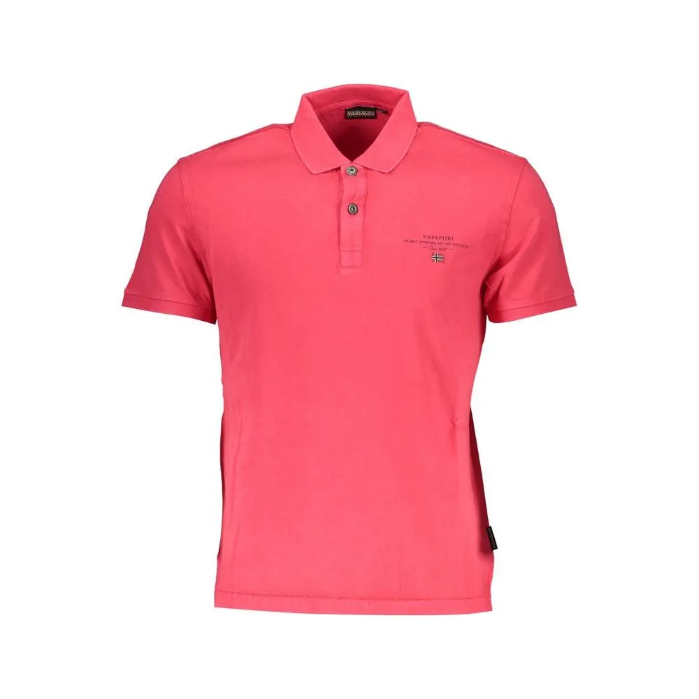 Napapijri Pink Cotton Polo Shirt