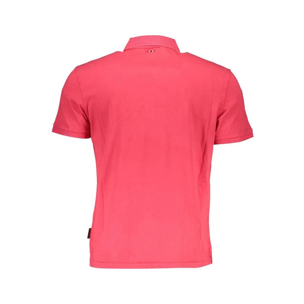 Napapijri Pink Cotton Polo Shirt