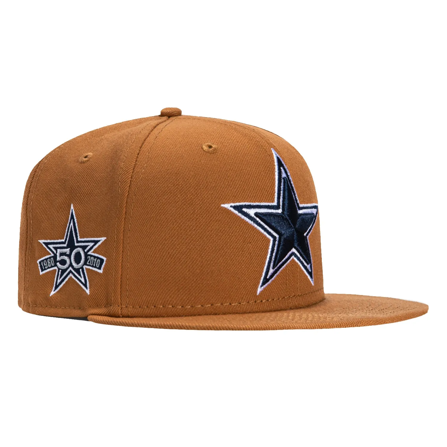 New Era 9Fifty Dallas Cowboys 50th Anniversary Patch Snapback Hat - Dark Khaki