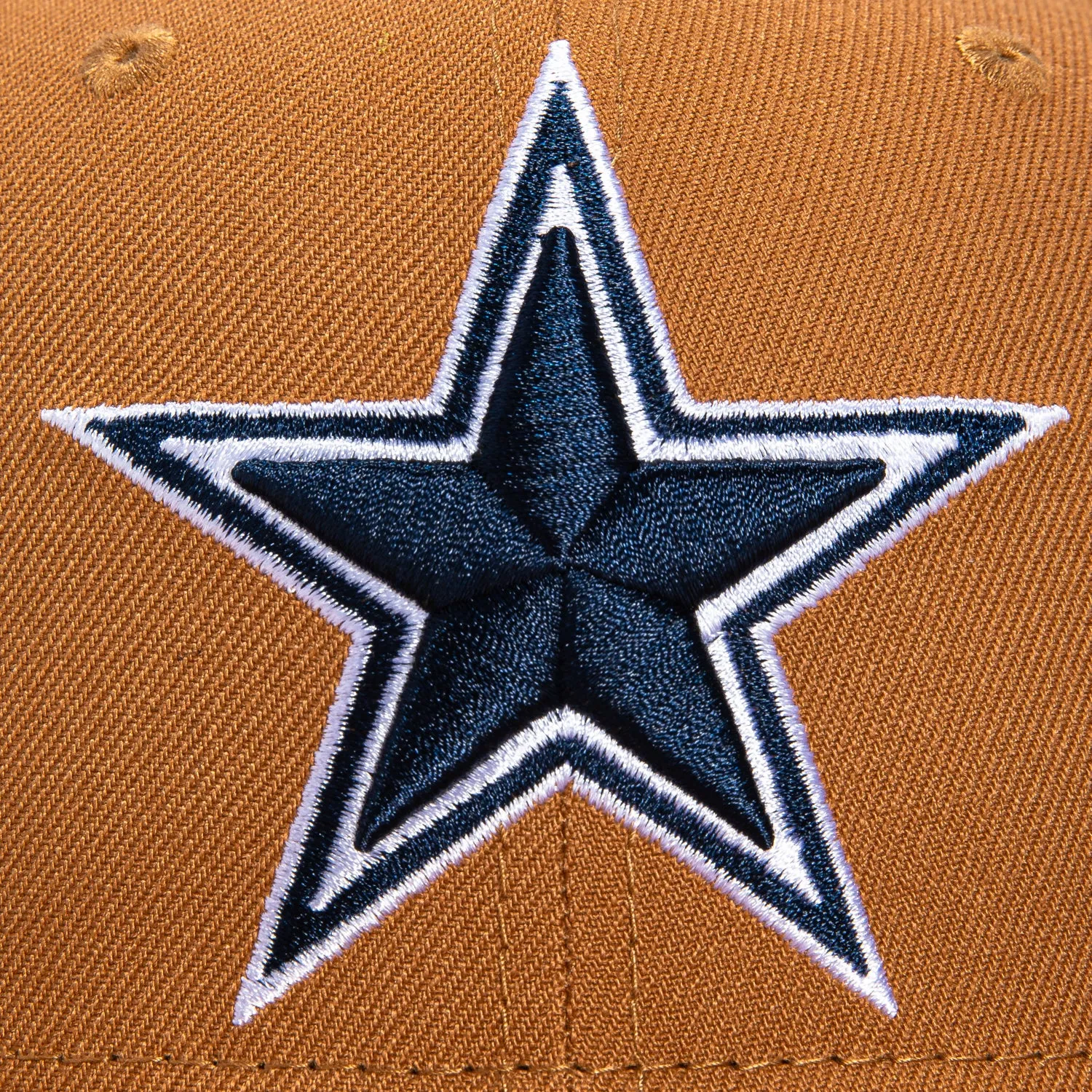 New Era 9Fifty Dallas Cowboys 50th Anniversary Patch Snapback Hat - Dark Khaki