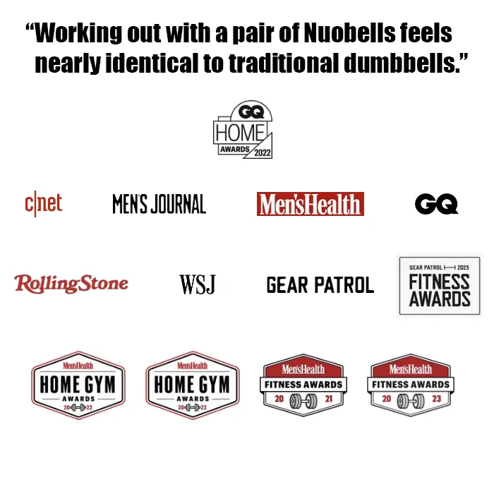 NÜOBELL 80LB Classic Adjustable Dumbbells