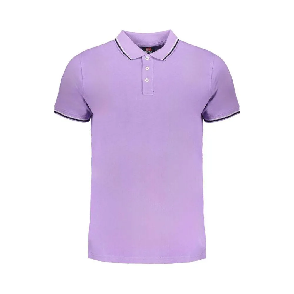 Norway 1963 Purple Cotton Polo Shirt