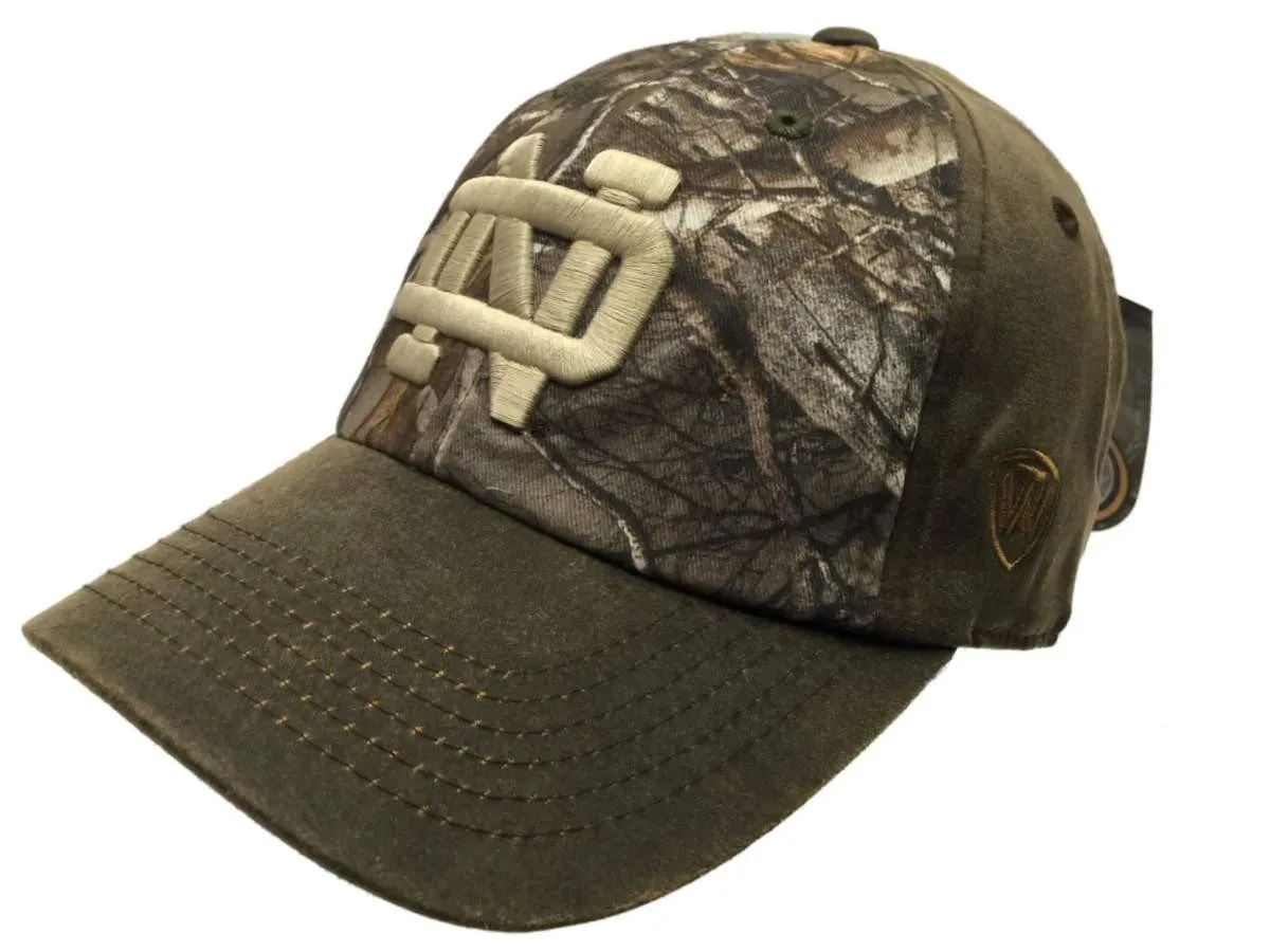 Notre Dame Fighting Irish TOW Brown Realtree Camo Driftwood Adjustable Hat Cap