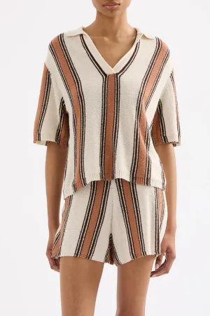 Nude Lucy Oda Knit Top in Manuka Stripe