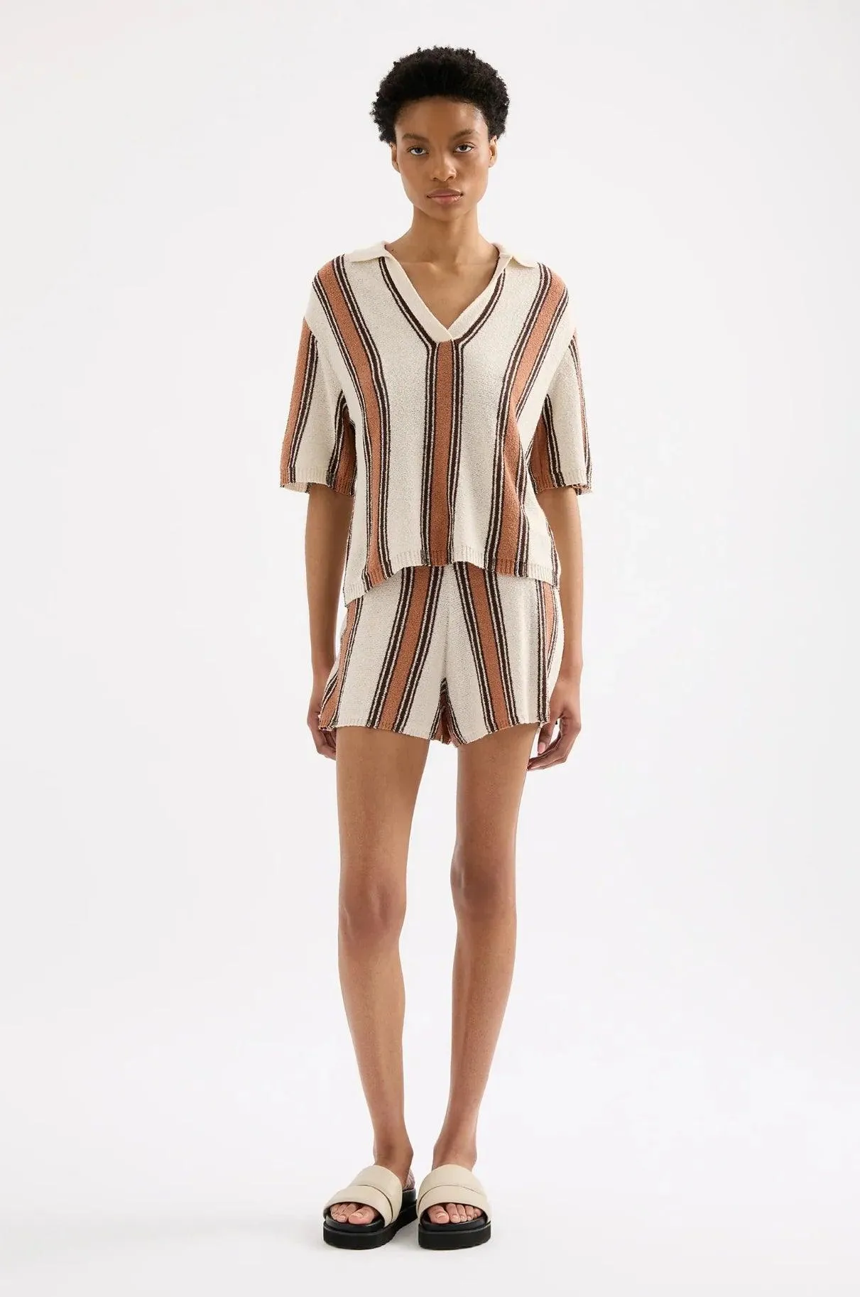 Nude Lucy Oda Knit Top in Manuka Stripe