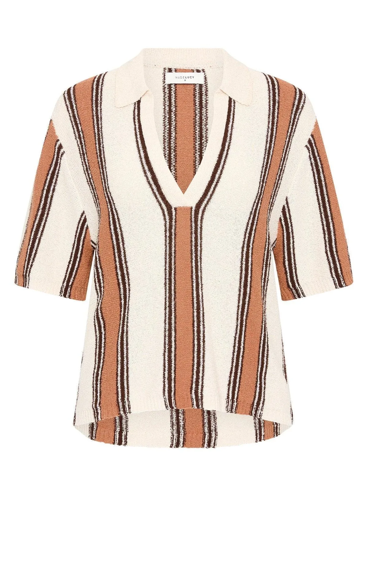 Nude Lucy Oda Knit Top in Manuka Stripe