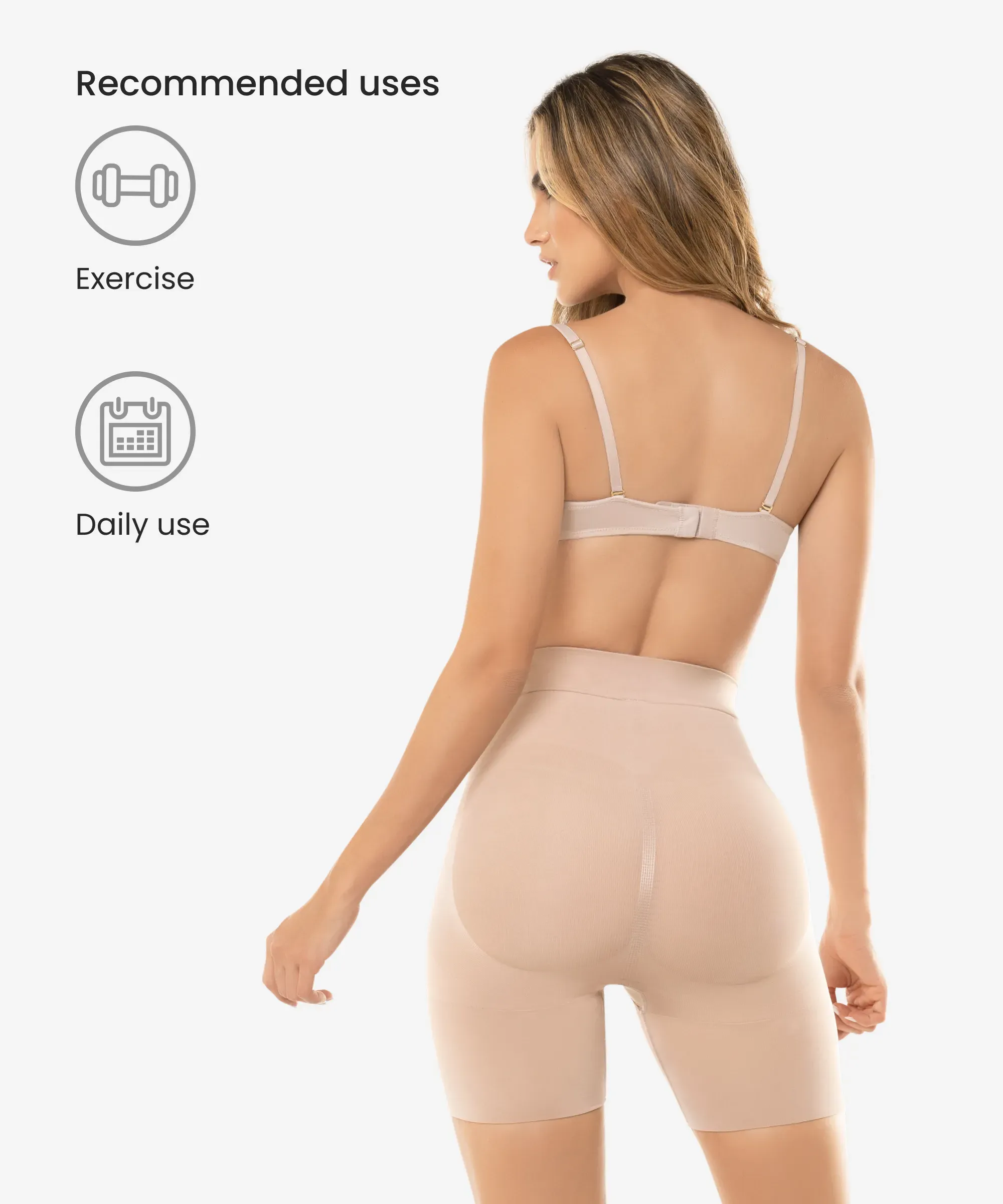 Nude Seamless Shorts 4-Pack in style 1504