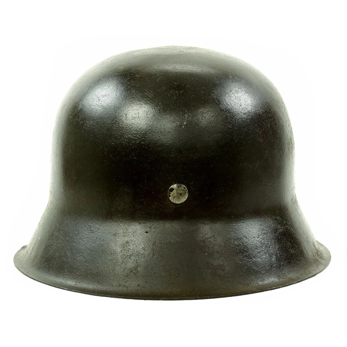 Original German WWII USGI Captured M42 Single Decal Army Heer Helmet with 54cm Liner & Chinstrap - hkp62