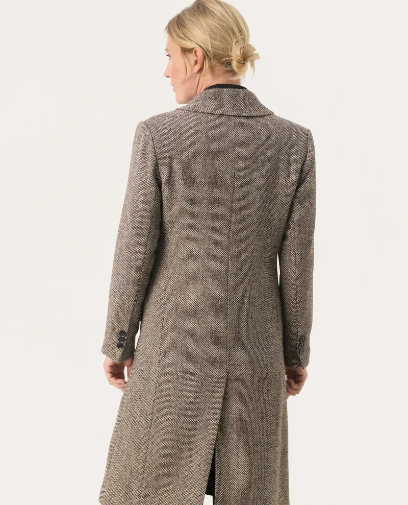 Part Two Lotte Brown Tweed Coat