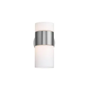 Pencil Skirt 10 in. LED Swing Arm Wall Sconce 367 Lumens 3000K Nickel Finish