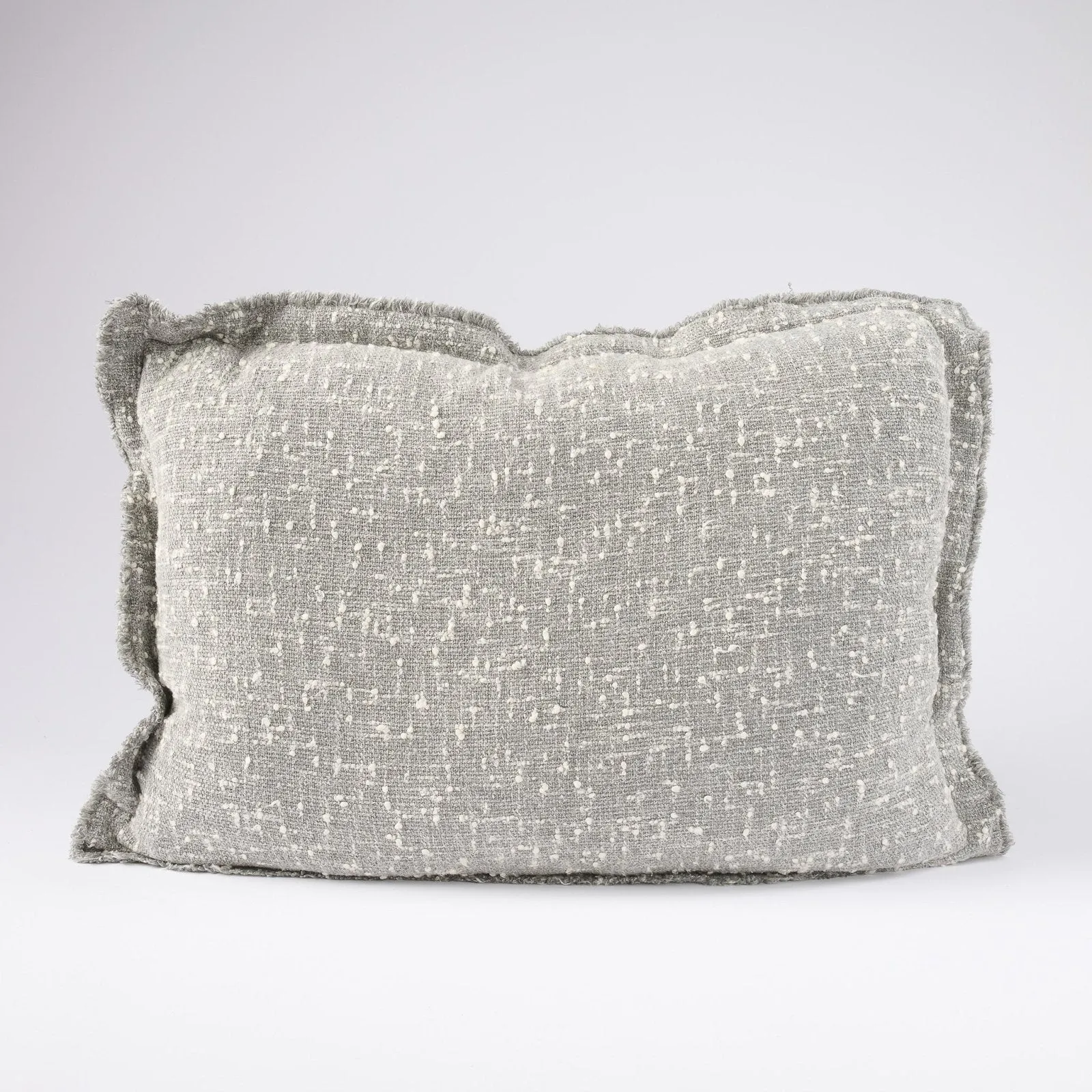 Polo Cushion - Silver/White