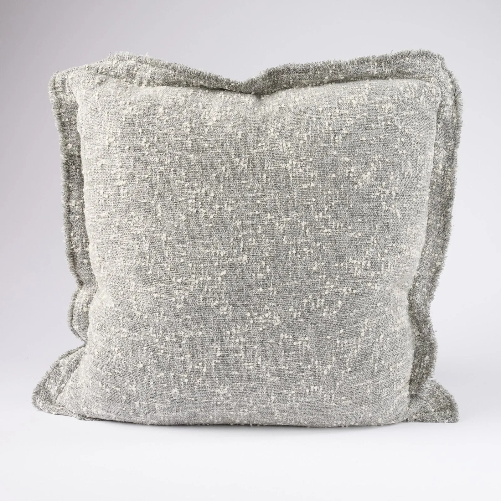 Polo Cushion - Silver/White