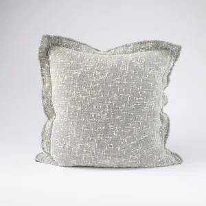 Polo Cushion - Silver/White