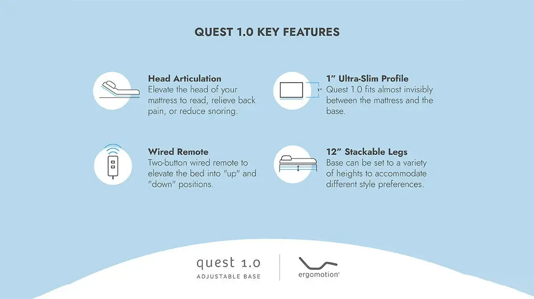 Quest 1.0 Adjustable Bed