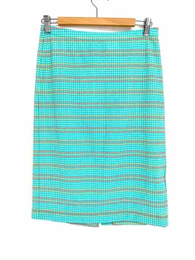 Rachel Comey Women's neon blue pencil Polyester Blend Textured Size 6 Skirt