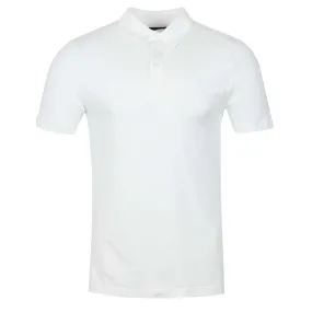 Remus Uomo Basic Tencel Cotton Polo Shirt in White