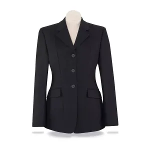 RJ Classics Ladies Platinum Fairfield Formal Black Melton Hunt Coat