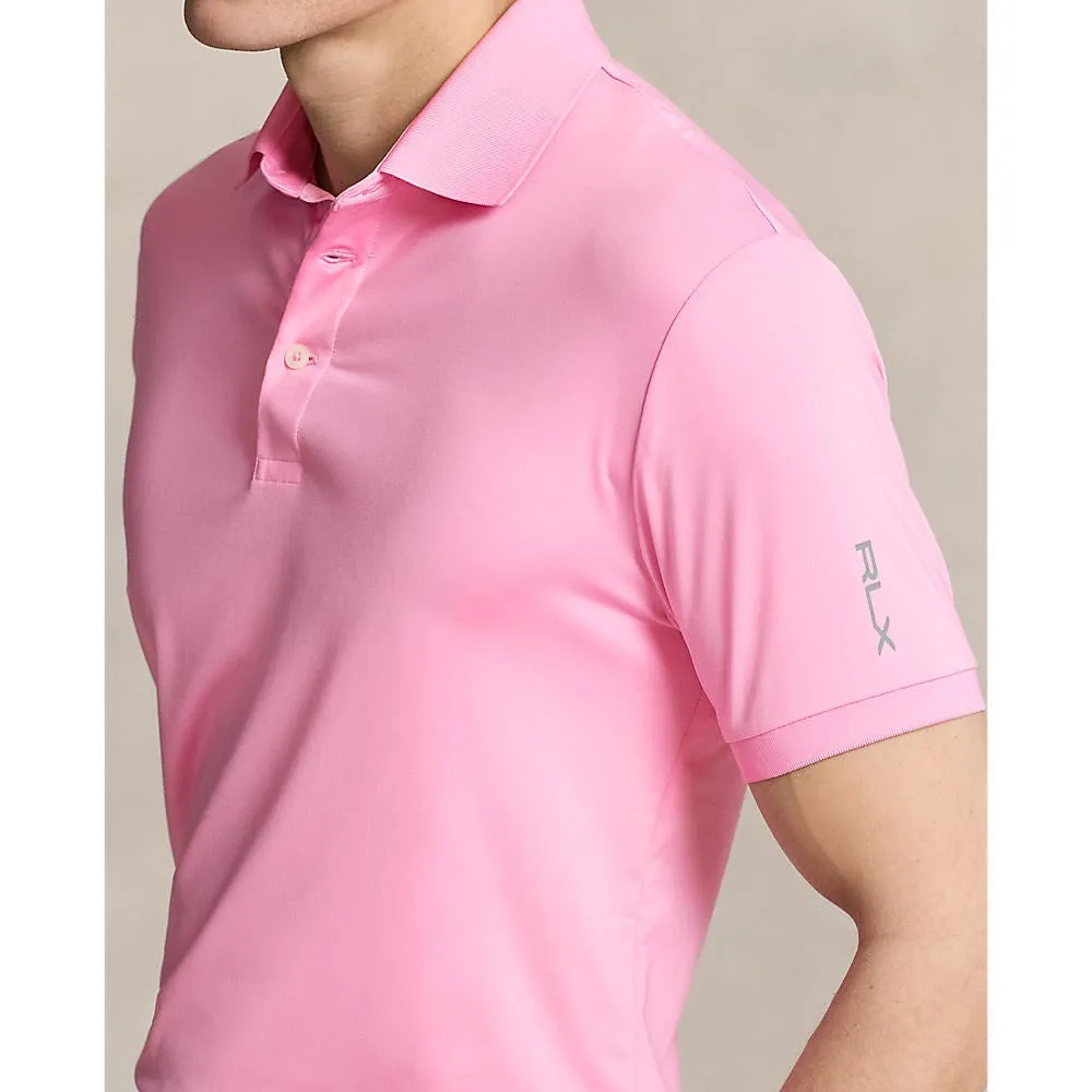 RLX Ralph Lauren Solid Airflow Performance Golf Shirt - Pink Flamingo