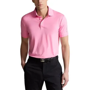 RLX Ralph Lauren Solid Airflow Performance Golf Shirt - Pink Flamingo